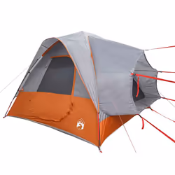 vidaXL Car Tent 4-Person Car Tailgate Shade Tent Grey and Orange Waterproof - Additional view 4