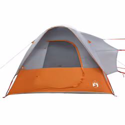 vidaXL Car Tent 4-Person Car Tailgate Shade Tent Grey and Orange Waterproof - Additional view 5