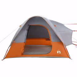 vidaXL Car Tent 4-Person Car Tailgate Shade Tent Grey and Orange Waterproof - Additional view 6