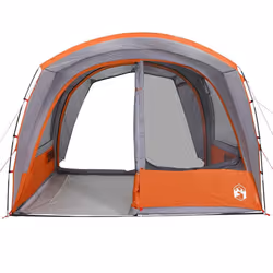 vidaXL Car Tent 4-Person Blue Waterproof tent garden tent outdoor shelter - grey and orange - Additional view 4