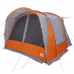 vidaXL Car Tent 4-Person Blue Waterproof tent garden tent outdoor shelter - grey and orange - Additional view 8