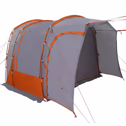 vidaXL Car Tent 4-Person Blue Waterproof tent garden tent outdoor shelter - grey and orange - Additional view 9