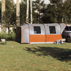 vidaXL Car Tent 4-Person Waterproof Car Tailgate Tent SUV Tailgate Awning - grey and orange - Additional view 2