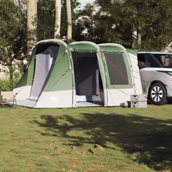 vidaXL Car Tent Grey and Orange Waterproof tent garden tent outdoor shelter - green - Additional view 4