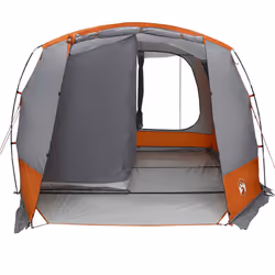 vidaXL Car Tent Grey and Orange Waterproof tent garden tent outdoor shelter - grey and orange - Additional view 6