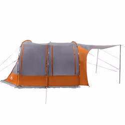 vidaXL Car Tent Grey and Orange Waterproof tent garden tent outdoor shelter - grey and orange - Additional view 7