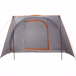 vidaXL Car Tent 2-Person Car Tailgate Shade Tent Grey and Orange Waterproof - Additional view 5