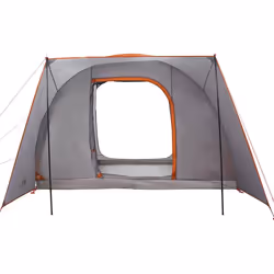 vidaXL Car Tent 2-Person Car Tailgate Shade Tent Grey and Orange Waterproof - Additional view 6