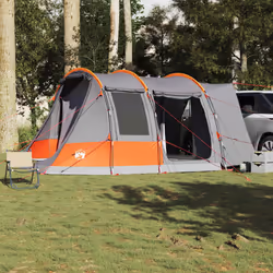 vidaXL Car Tent 2-Person Waterproof Car Tailgate Tent SUV Tailgate Awning - grey and orange - Additional view 2