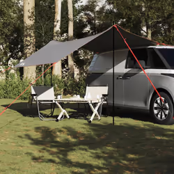 vidaXL Car Tent Green Waterproof tent garden tent outdoor shelter camping tent - grey and orange - Additional view 2
