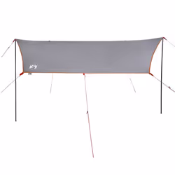 vidaXL Car Tent Green Waterproof tent garden tent outdoor shelter camping tent - grey and orange - Additional view 4