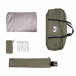 vidaXL Car Tent 2-Person Camouflage Waterproof tent garden tent - olive green - Additional view 9