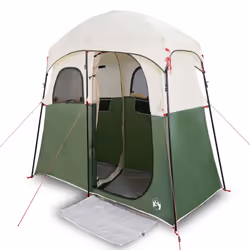 vidaXL Shower Tent 2-Person Patio Privacy Tent Toilet Tent Shelter Waterproof - green