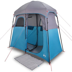 vidaXL Shower Tent 2-Person Patio Privacy Tent Toilet Tent Shelter Waterproof - blue