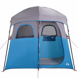 vidaXL Shower Tent 2-Person Patio Privacy Tent Toilet Tent Shelter Waterproof - blue - Additional view 5