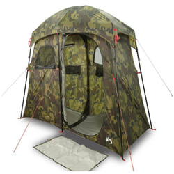 vidaXL Shower Tent 2-Person Patio Privacy Tent Toilet Tent Shelter Waterproof - camouflage