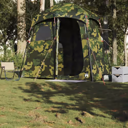 vidaXL Shower Tent 2-Person Patio Privacy Tent Toilet Tent Shelter Waterproof - camouflage