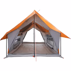 vidaXL Camping Tent 5-Person Outdoor Lightweight Tent Dome Tent Waterproof - grey and orange - Additional view 5