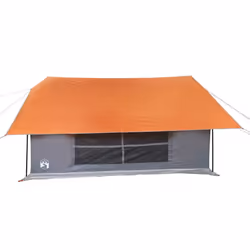 vidaXL Camping Tent 5-Person Outdoor Lightweight Tent Dome Tent Waterproof - grey and orange - Additional view 7