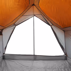 vidaXL Camping Tent 5-Person Outdoor Lightweight Tent Dome Tent Waterproof - grey and orange - Additional view 9