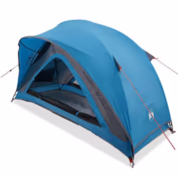 vidaXL Camping Tent 1-Person Blue Waterproof tent camping shelter - blue