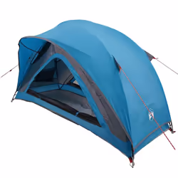 vidaXL Camping Tent 1-Person Blue Waterproof tent camping shelter - blue