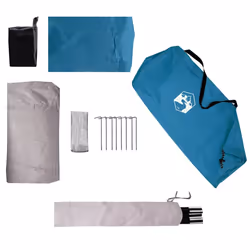 vidaXL Camping Tent 1-Person Blue Waterproof tent camping shelter - blue - Additional view 8