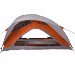 vidaXL Camping Tent 1-Person Blue Waterproof tent camping shelter - grey and orange - Additional view 4