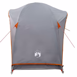 vidaXL Camping Tent 1-Person Blue Waterproof tent camping shelter - grey and orange - Additional view 6
