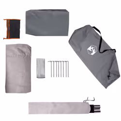 vidaXL Camping Tent 1-Person Blue Waterproof tent camping shelter - grey and orange - Additional view 8