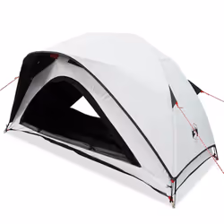 vidaXL Camping Tent 1-Person Blue Waterproof tent camping shelter - white blackout
