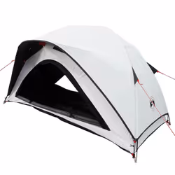 vidaXL Camping Tent 1-Person Blue Waterproof tent camping shelter - white blackout