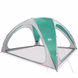 vidaXL Party Tent Grey Waterproof tent garden tent outdoor shelter - sea green