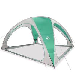 vidaXL Party Tent Grey Waterproof tent garden tent outdoor shelter - sea green