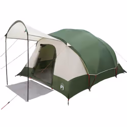 vidaXL Family Tent Tunnel 8-Person Green Waterproof tent garden tent - green - Additional view 2