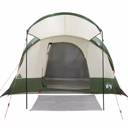 vidaXL Family Tent Tunnel 8-Person Green Waterproof tent garden tent - green - Additional view 4