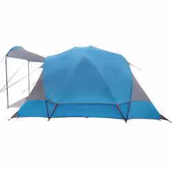 vidaXL Family Tent Tunnel 8-Person Green Waterproof tent garden tent - blue - Additional view 6