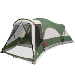 vidaXL Family Tent Tunnel 8-Person Grey and Orange Waterproof tent garden tent - green