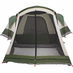 vidaXL Family Tent Tunnel 8-Person Grey and Orange Waterproof tent garden tent - green - Additional view 5