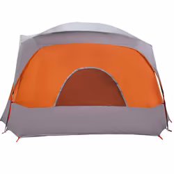 vidaXL Family Tent Cabin 6-Person Green Waterproof tent garden tent - grey and orange - Additional view 6
