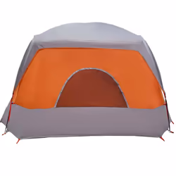 vidaXL Family Tent Cabin 6-Person Green Waterproof tent garden tent - grey and orange - Additional view 7