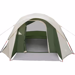 vidaXL Camping Tent Cabin 4-Person Grey and Orange Waterproof tent - green - Additional view 4