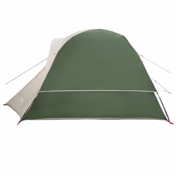vidaXL Camping Tent Cabin 4-Person Grey and Orange Waterproof tent - green - Additional view 6