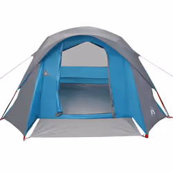 vidaXL Family Tent Cabin 6-Person Green Waterproof tent garden tent - blue - Additional view 4