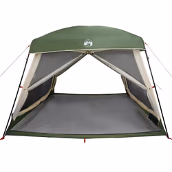 vidaXL Family Tent Cabin 6-Person Grey and Orange Waterproof tent garden tent - green - Additional view 4