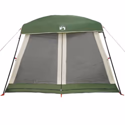 vidaXL Family Tent Cabin 6-Person Grey and Orange Waterproof tent garden tent - green - Additional view 5