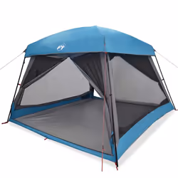 vidaXL Family Tent Cabin 6-Person Grey and Orange Waterproof tent garden tent - blue