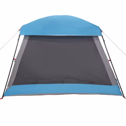 vidaXL Family Tent Cabin 6-Person Grey and Orange Waterproof tent garden tent - blue - Additional view 6