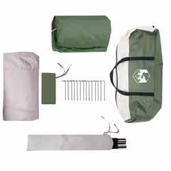 vidaXL Family Tent Igloo 6-Person Green Waterproof tent garden tent - green - Additional view 9