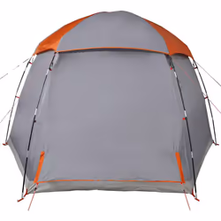 vidaXL Family Tent Igloo 6-Person Green Waterproof tent garden tent - grey and orange - Additional view 7